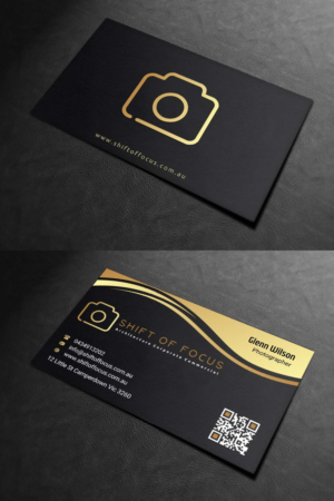 Business Card Design by INDIAN_Ashok for Shift of Focus  | Design: #22996880