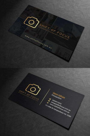Business Card Design by INDIAN_Ashok for Shift of Focus  | Design: #22996882
