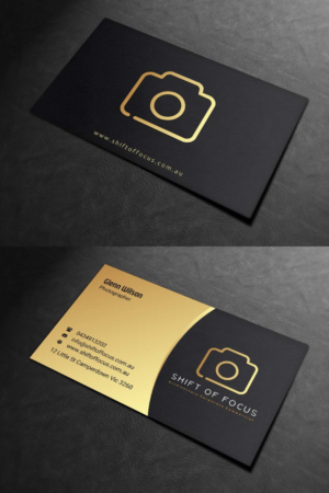 Business Card Design by INDIAN_Ashok for Shift of Focus  | Design: #22996884