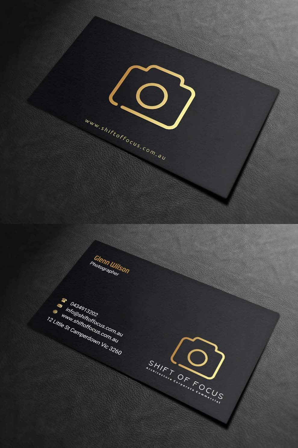 Visitenkarten-Design von INDIAN_Ashok für Shift of Focus  | Design #22996885