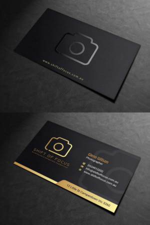 Business Card Design by INDIAN_Ashok for Shift of Focus  | Design: #22996901