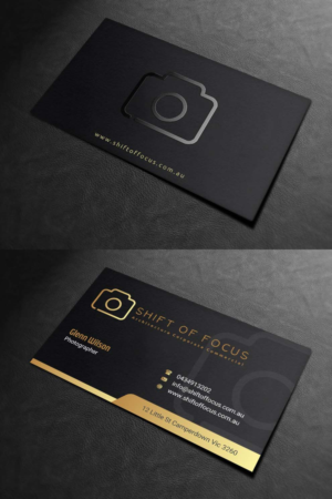 Business Card Design by INDIAN_Ashok for Shift of Focus  | Design: #22996903