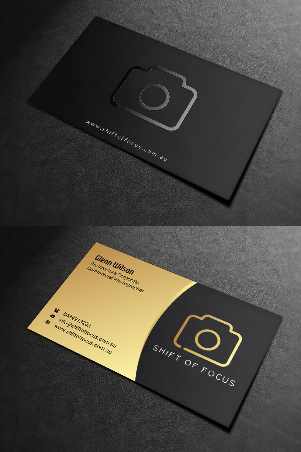 Business Card Design by INDIAN_Ashok for Shift of Focus  | Design #23003268