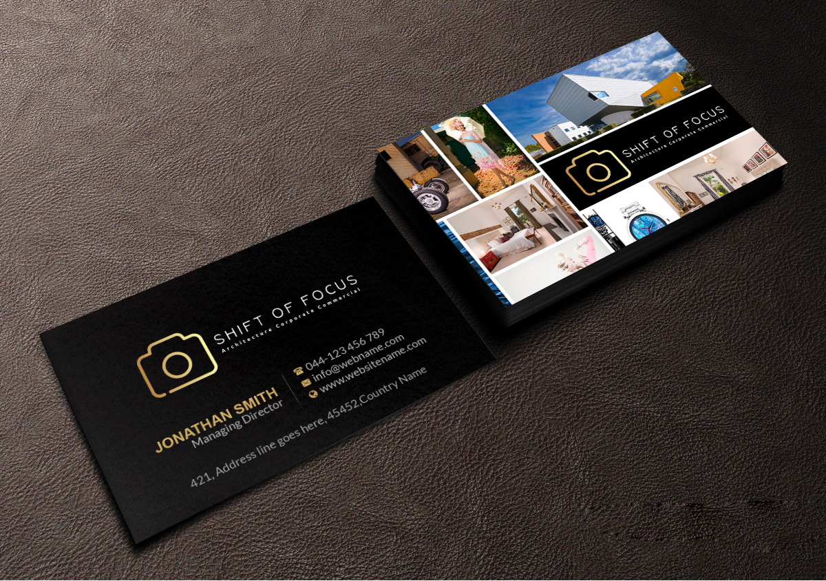 Business Card Design by Creations Box 2015 for Shift of Focus  | Design #23003028