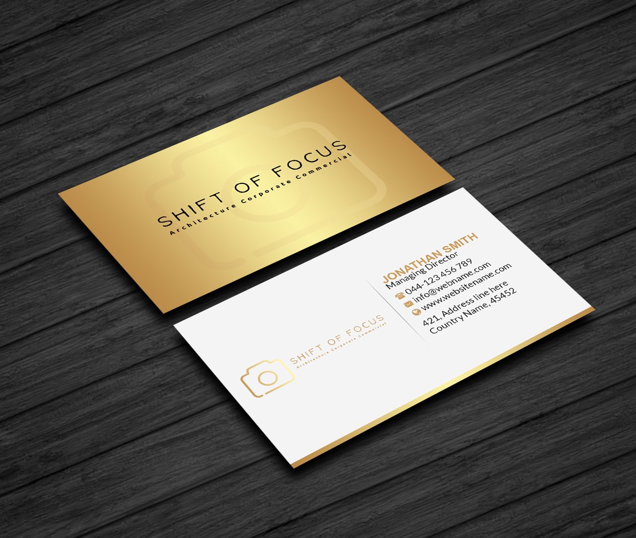 Business Card Design by Creations Box 2015 for Shift of Focus  | Design #23003033