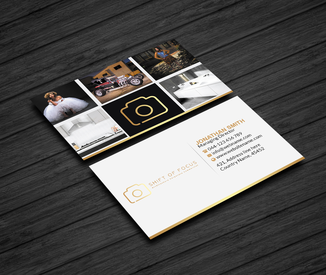 Business Card Design by Creations Box 2015 for Shift of Focus  | Design #23003035