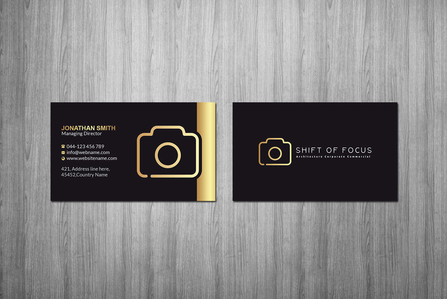 Business Card Design by Creations Box 2015 for Shift of Focus  | Design #23004757