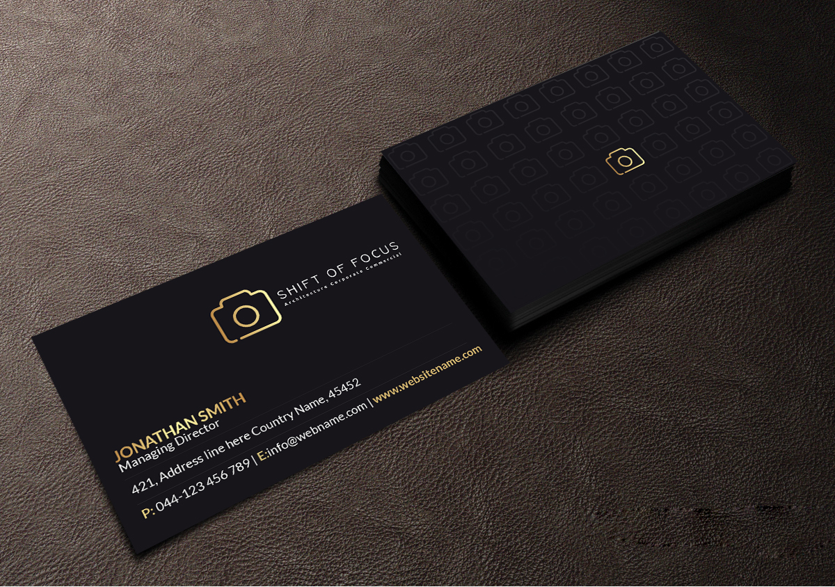Business Card Design by Creations Box 2015 for Shift of Focus  | Design #23004766