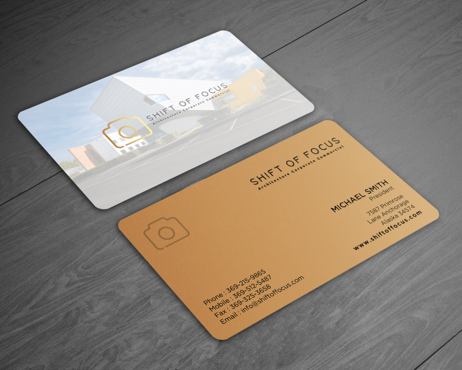 Diseño de Tarjeta de Presentación por chandrayaan.creative para Shift of Focus  | Diseño #22996911