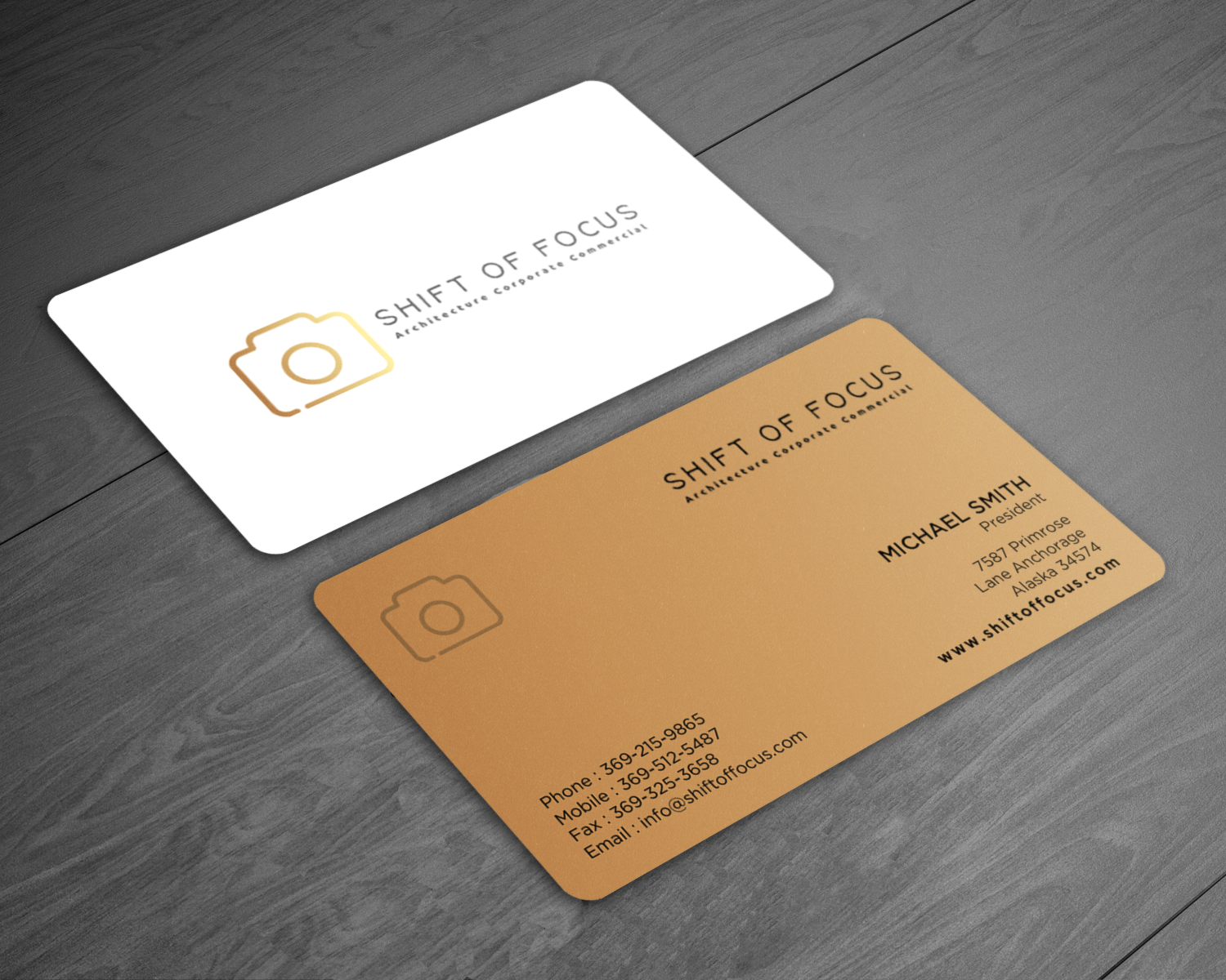 Diseño de Tarjeta de Presentación por chandrayaan.creative para Shift of Focus  | Diseño #22996912