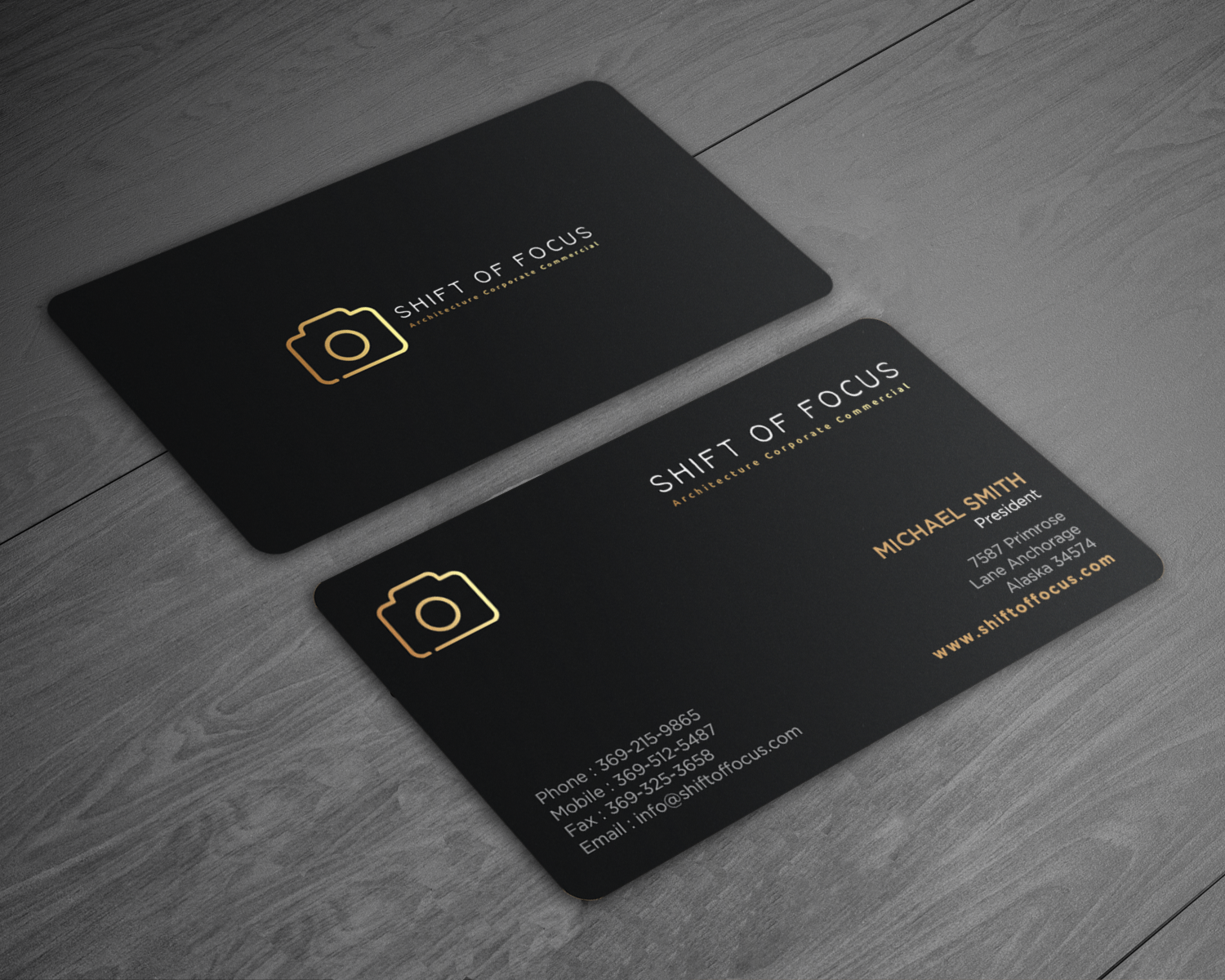Business Card Design by chandrayaan.creative for Shift of Focus  | Design #22996919