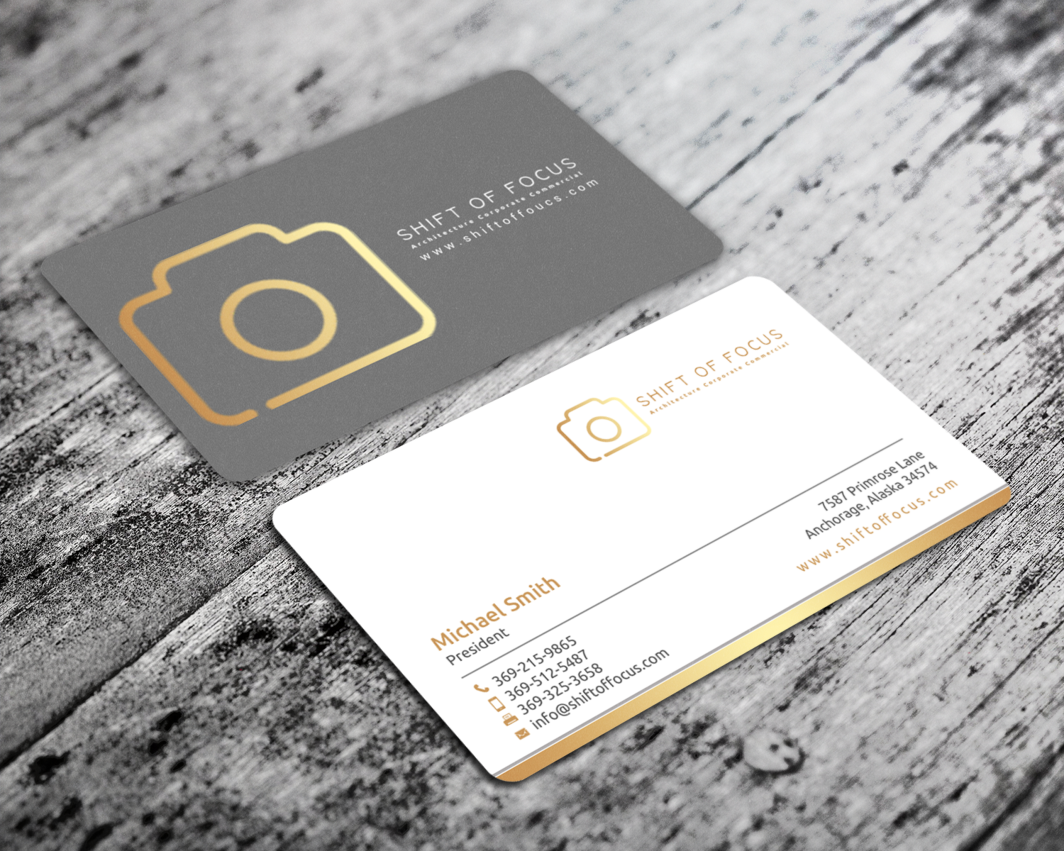 Design de Carte de Visite par chandrayaan.creative pour Shift of Focus  | Design #22997266