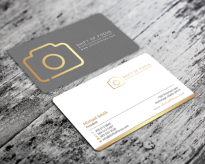 Business Card Design by chandrayaan.creative for Shift of Focus  | Design: #22997266
