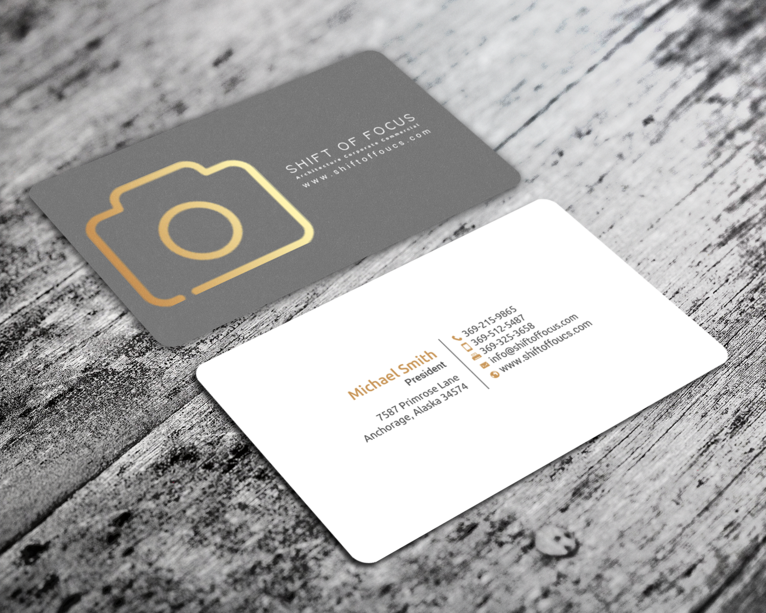 Design de Carte de Visite par chandrayaan.creative pour Shift of Focus  | Design #22997267