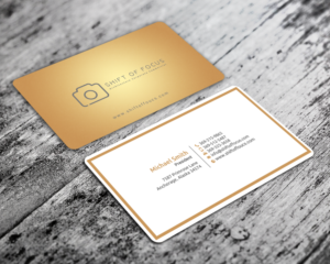Business Card Design by chandrayaan.creative for Shift of Focus  | Design: #22997268