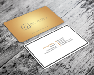 Business Card Design by chandrayaan.creative for Shift of Focus  | Design: #22997269