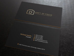 Business Card Design by chandrayaan.creative for Shift of Focus  | Design: #22998475