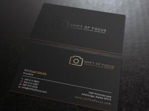 Business Card Design by chandrayaan.creative for Shift of Focus  | Design: #22998480