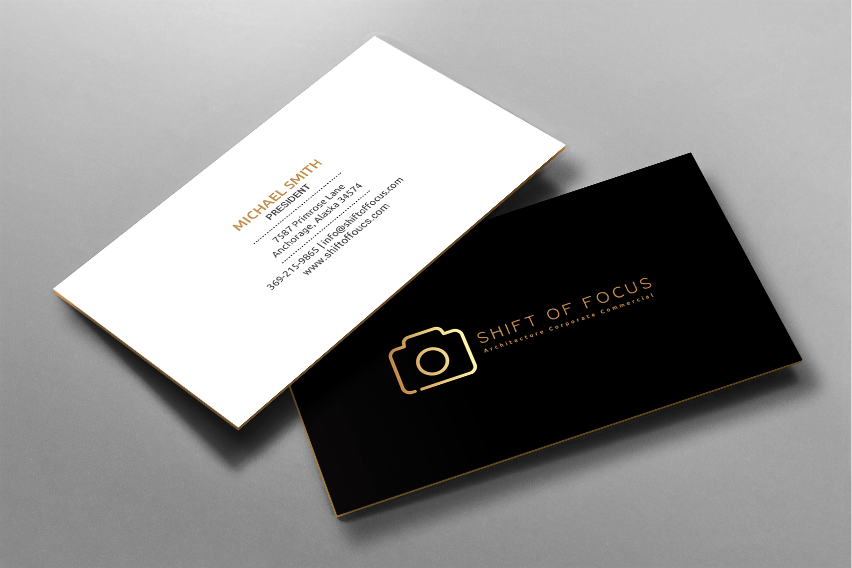 Business Card Design by chandrayaan.creative for Shift of Focus  | Design #22998481