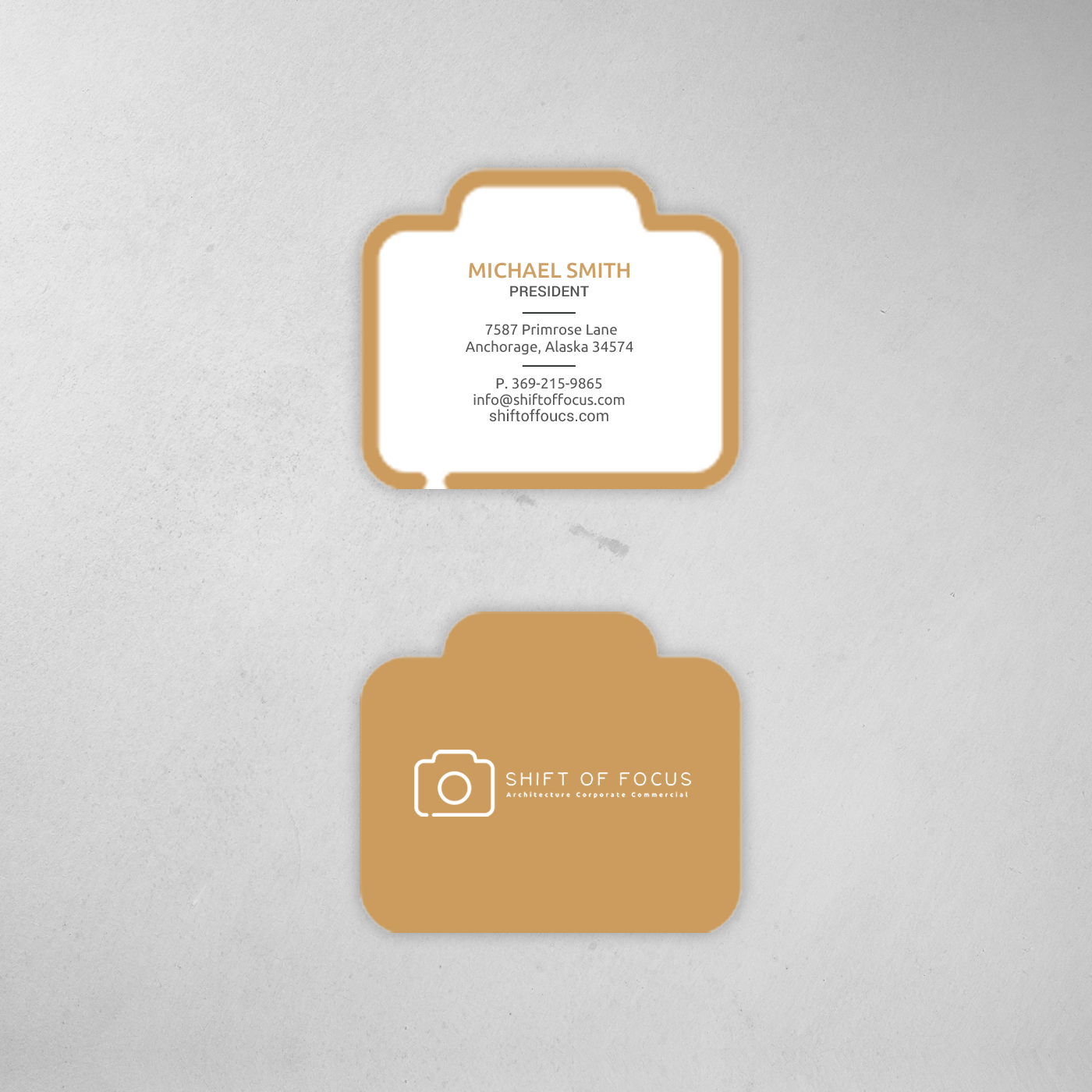 Business Card Design by chandrayaan.creative for Shift of Focus  | Design #22998486