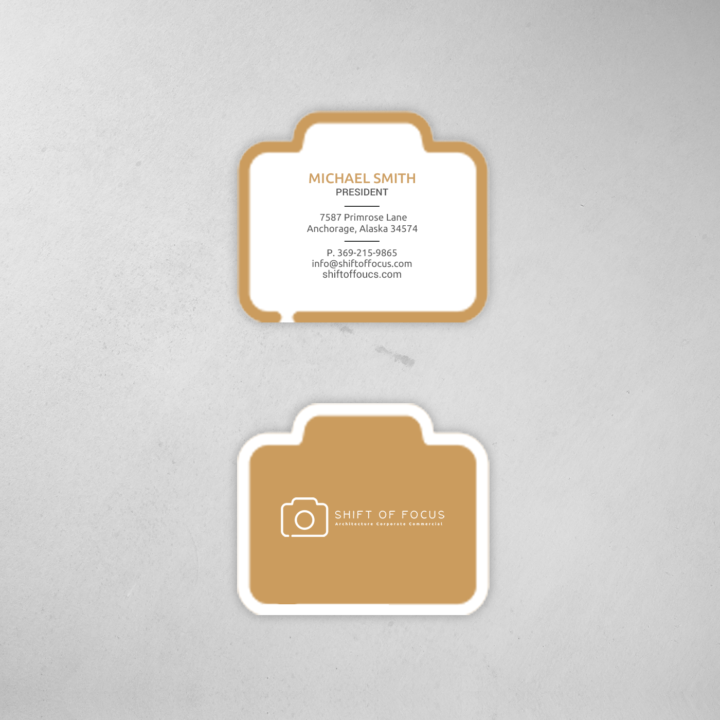 Business Card Design by chandrayaan.creative for Shift of Focus  | Design #22998487