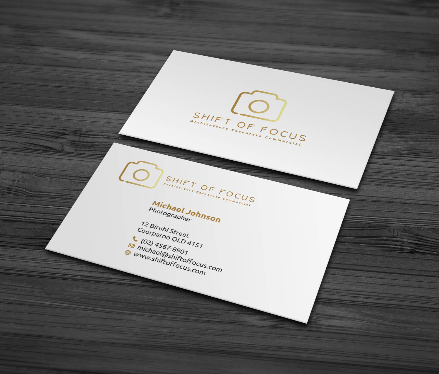 Business Card Design by MDesign for Shift of Focus  | Design #22996044