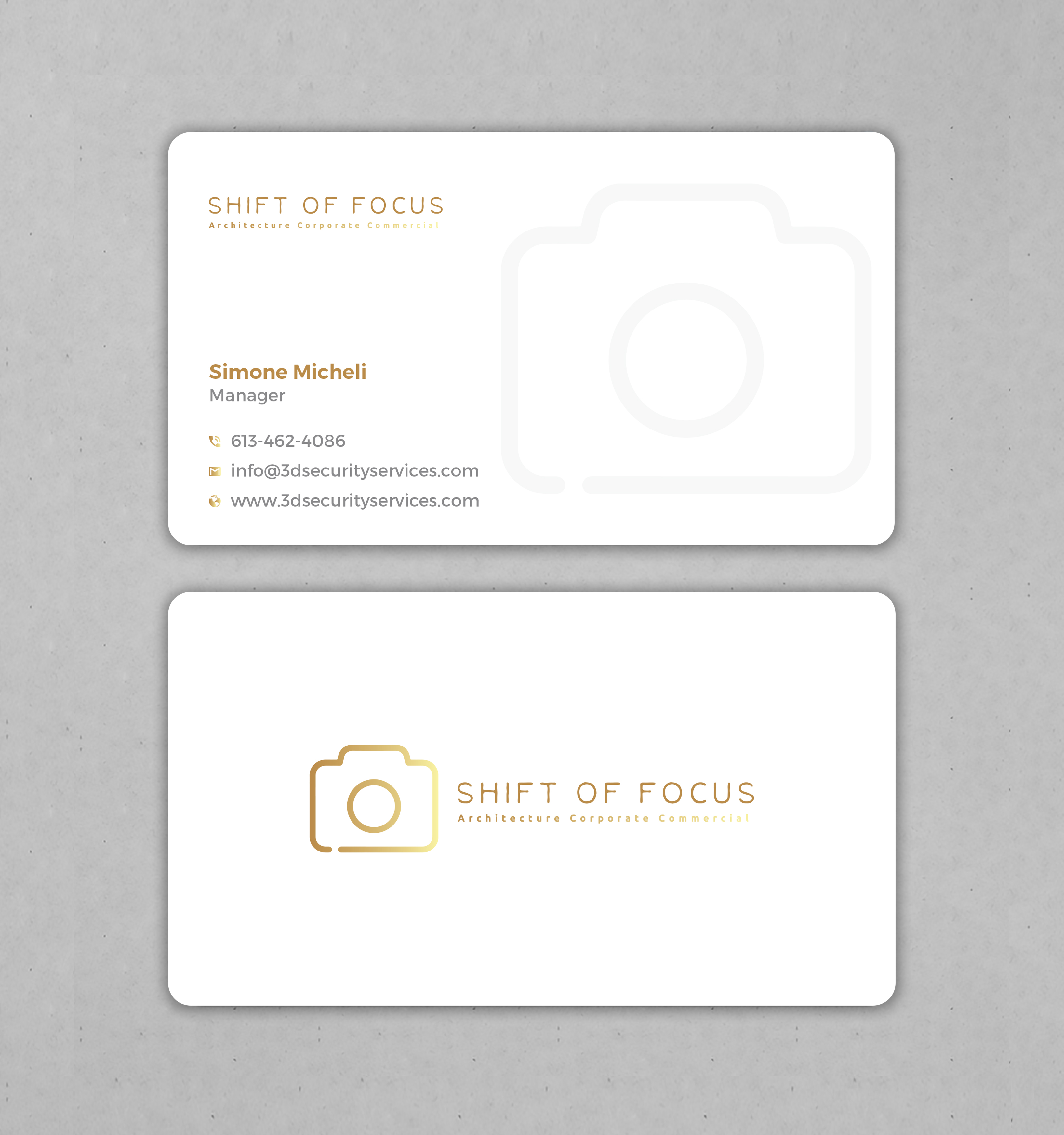 Diseño de Tarjeta de Presentación por Uttom 2 para Shift of Focus  | Diseño #23002987