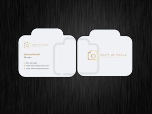 Business Card Design by Uttom 2 for Shift of Focus  | Design: #23005412