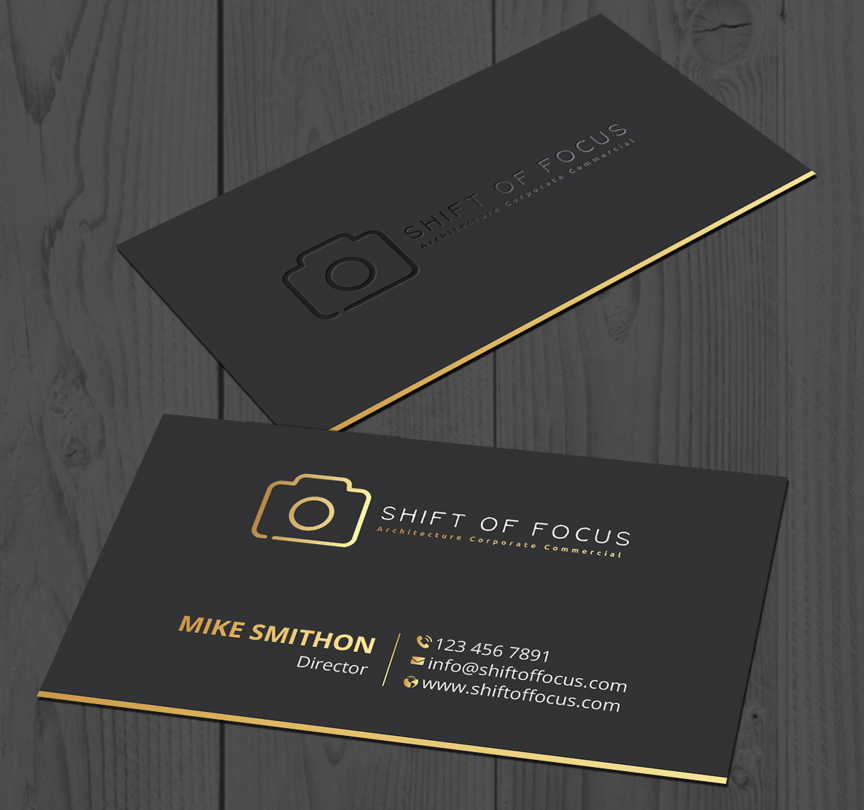 Business Card Design by DesignShout for Shift of Focus  | Design #23006109
