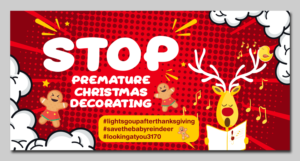 Need a banner designed to help prank my neighbor. | Poster-Design von TSU Creations