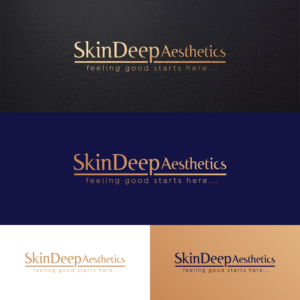 Line 1: SkinDeep Aesthetics. Line 2: feeling good starts here... | Logo Design by H-H Arts