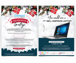 UK Loan Company wanting to send a Christmas themed  flyer to closed customers offering credit. | Flyer Design by Luniere Designs