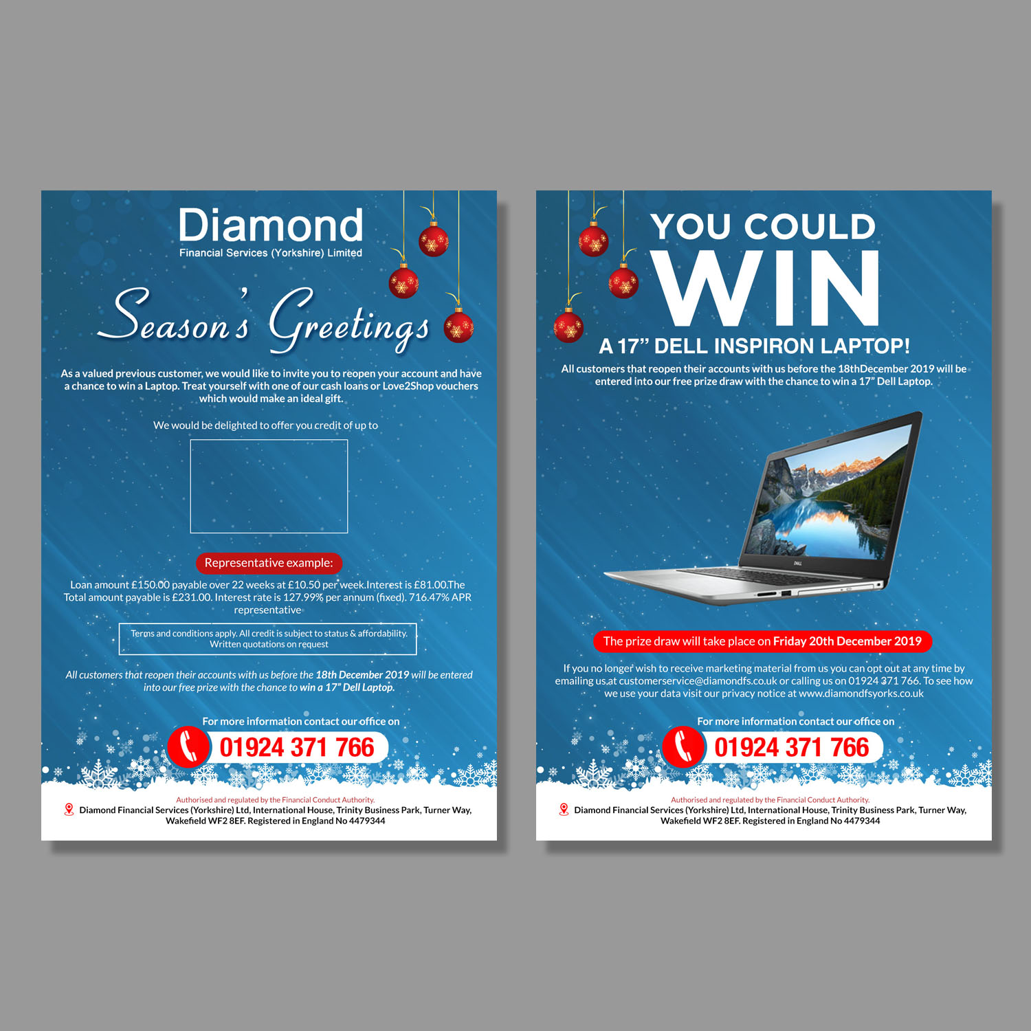 Flyer Design by Schöpfer for Diamond Financial Services (Yorkshire) Ltd | Design #23007245