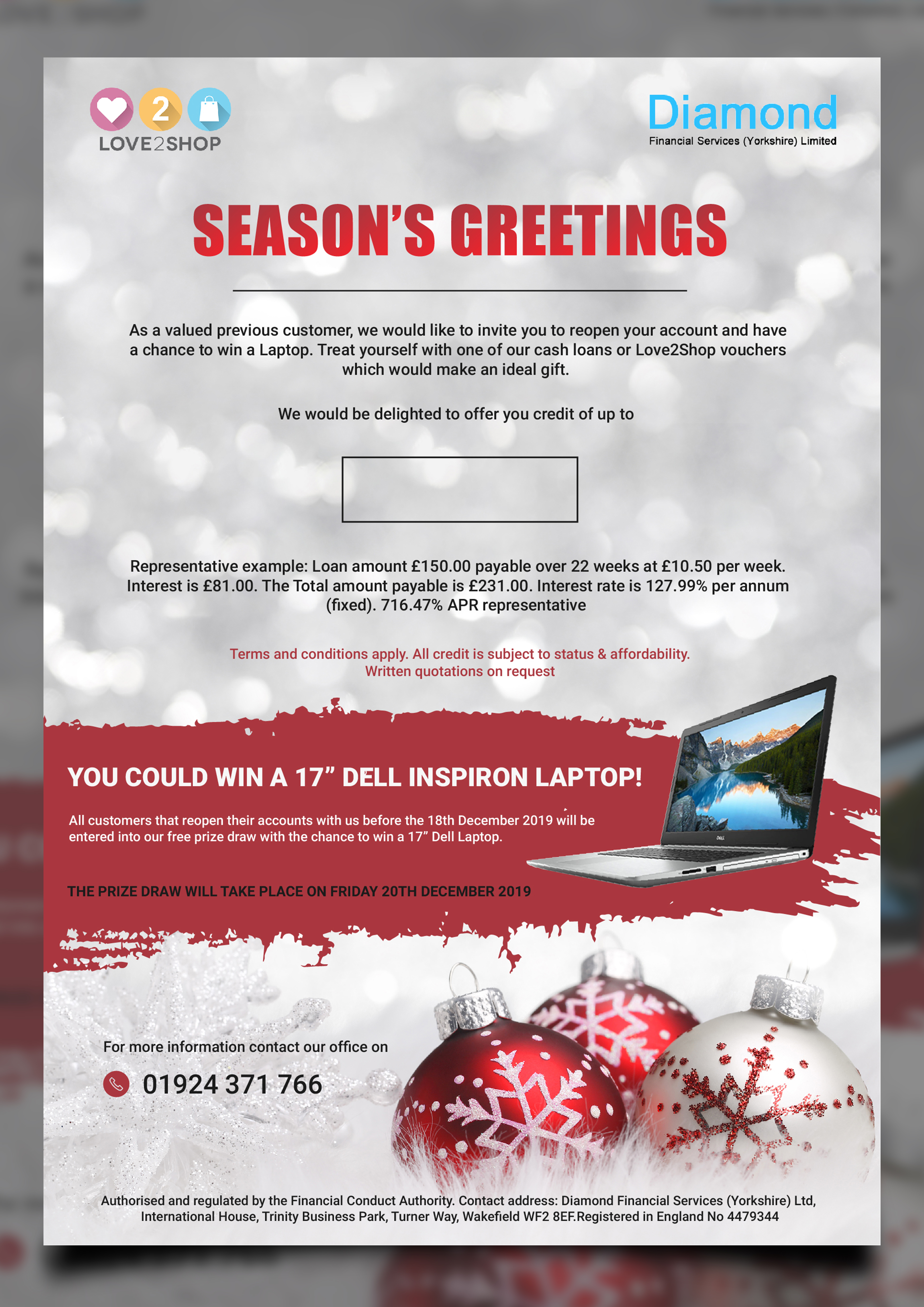 Diseño de Flyer por fallingpixels para Diamond Financial Services (Yorkshire) Ltd | Diseño #23016072