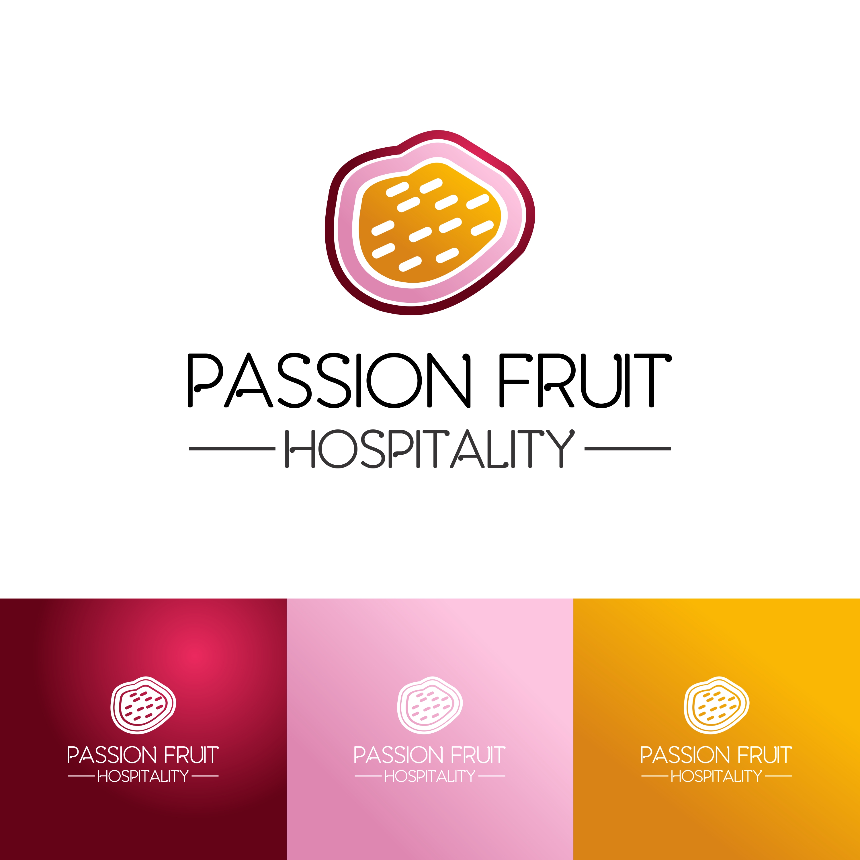 Logo Design by Sarah Graphic for Passion Fruit Hospitality | Design #23032726