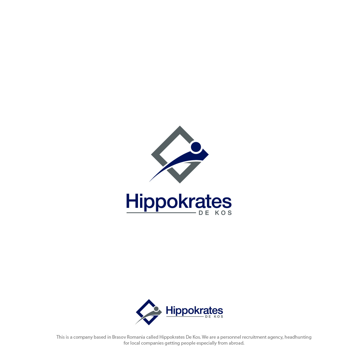 Logo Design by 4tech services for HIPPOKRATES DE KOS SRL  VAT: 32153681 | Design #23008370