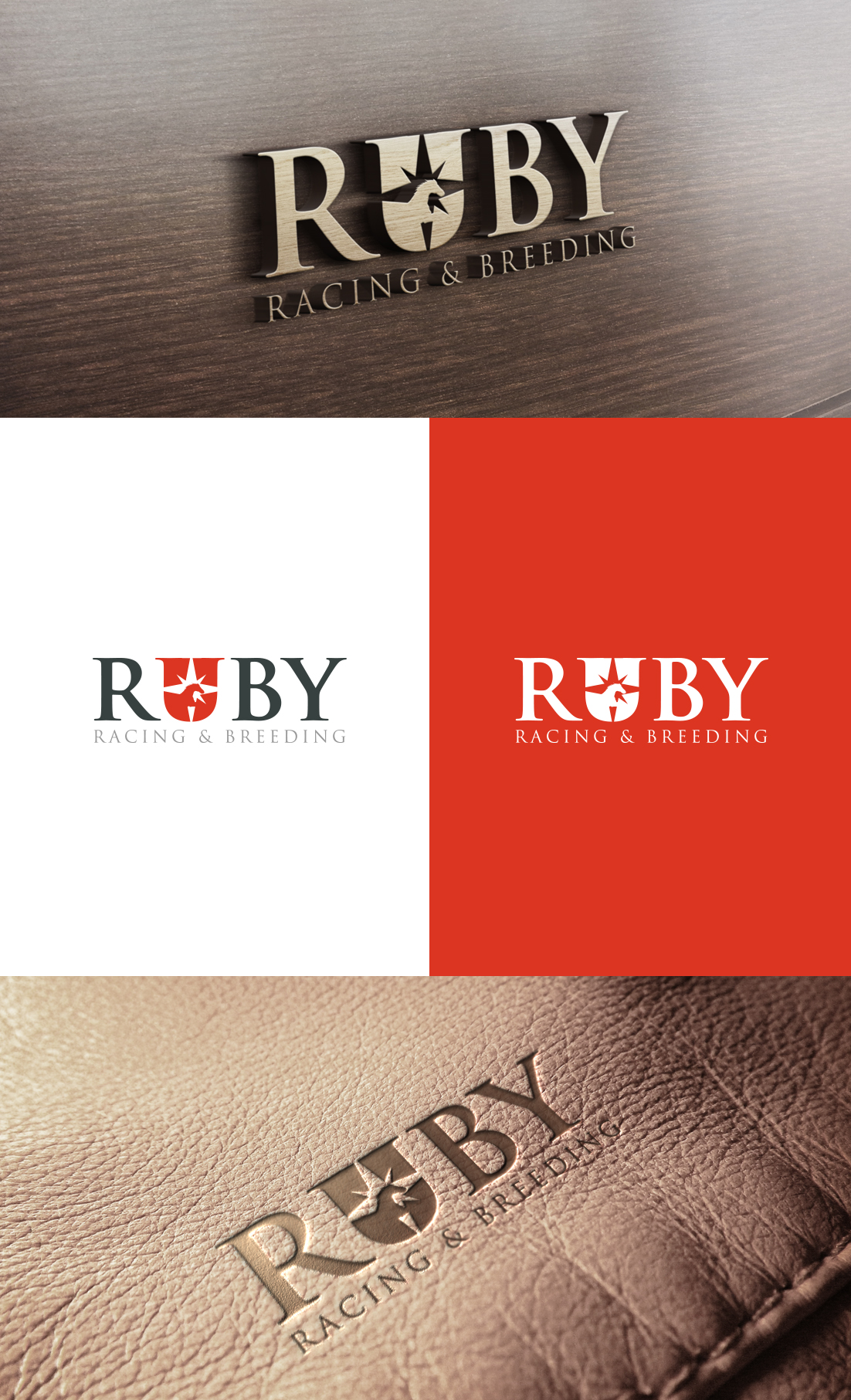 Logo Design by GLDesigns for Ruby Racing and Breeding  | Design #23008457