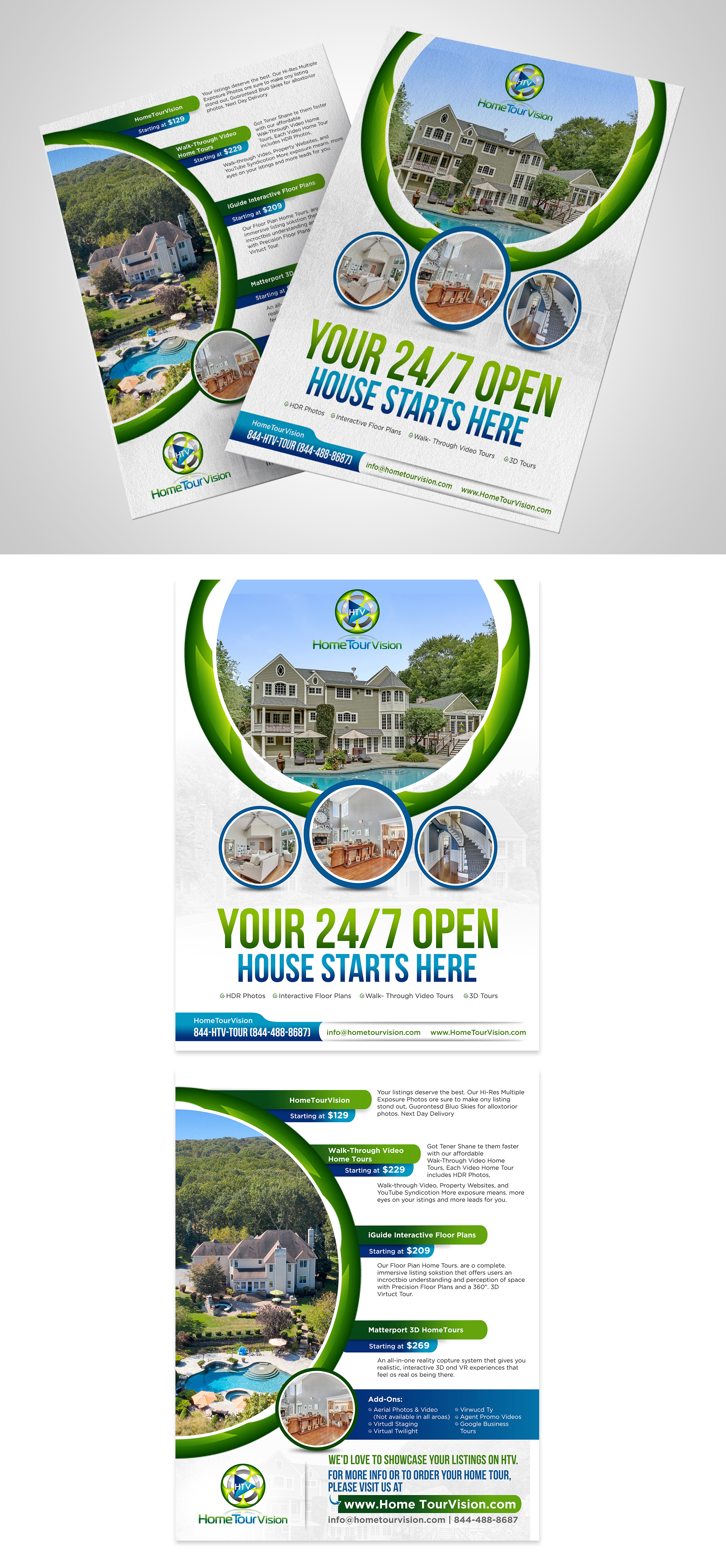 Flyer Design by TAMZ for HomeTourVision | Design #23023711