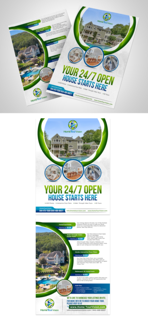 Flyer Design by TAMZ for HomeTourVision | Design #23023711