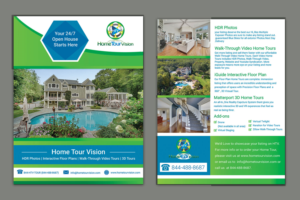 Flyer Design by CreativeFeather for HomeTourVision | Design: #23036553