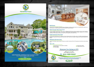 Flyer Design by Adnan.design for HomeTourVision | Design: #23055025