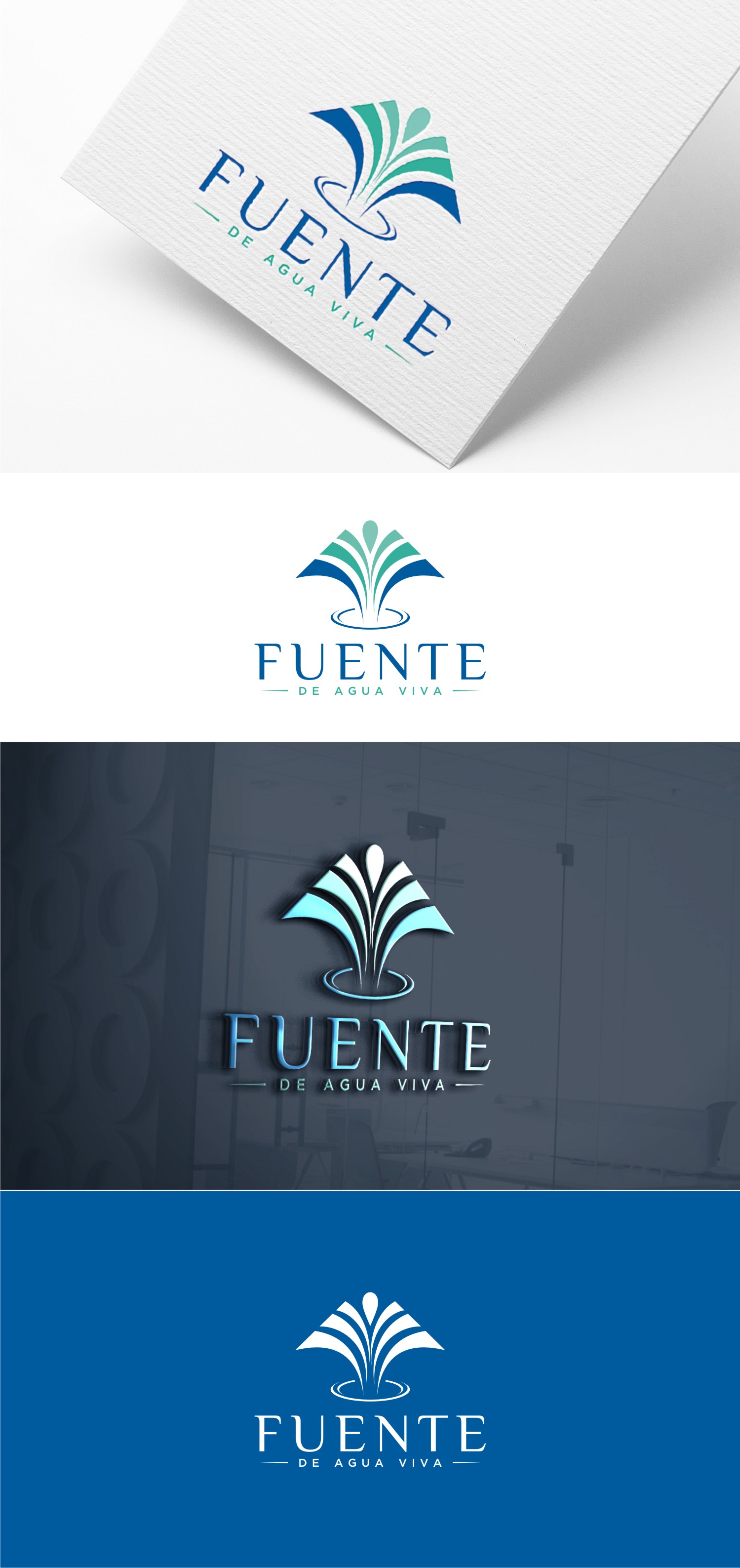 Logo Design by Intelligent Hub for Iglesia Fuente de Agua Viva, Inc. | Design #23015986
