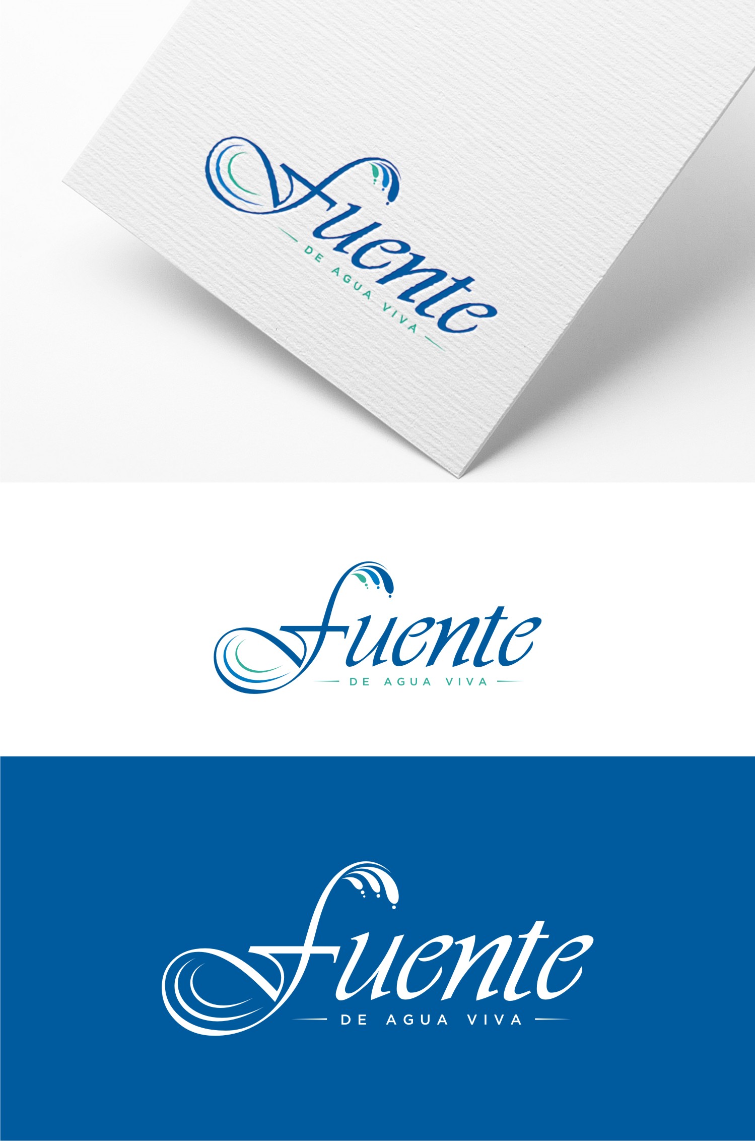 Logo Design by Intelligent Hub for Iglesia Fuente de Agua Viva, Inc. | Design #23015990