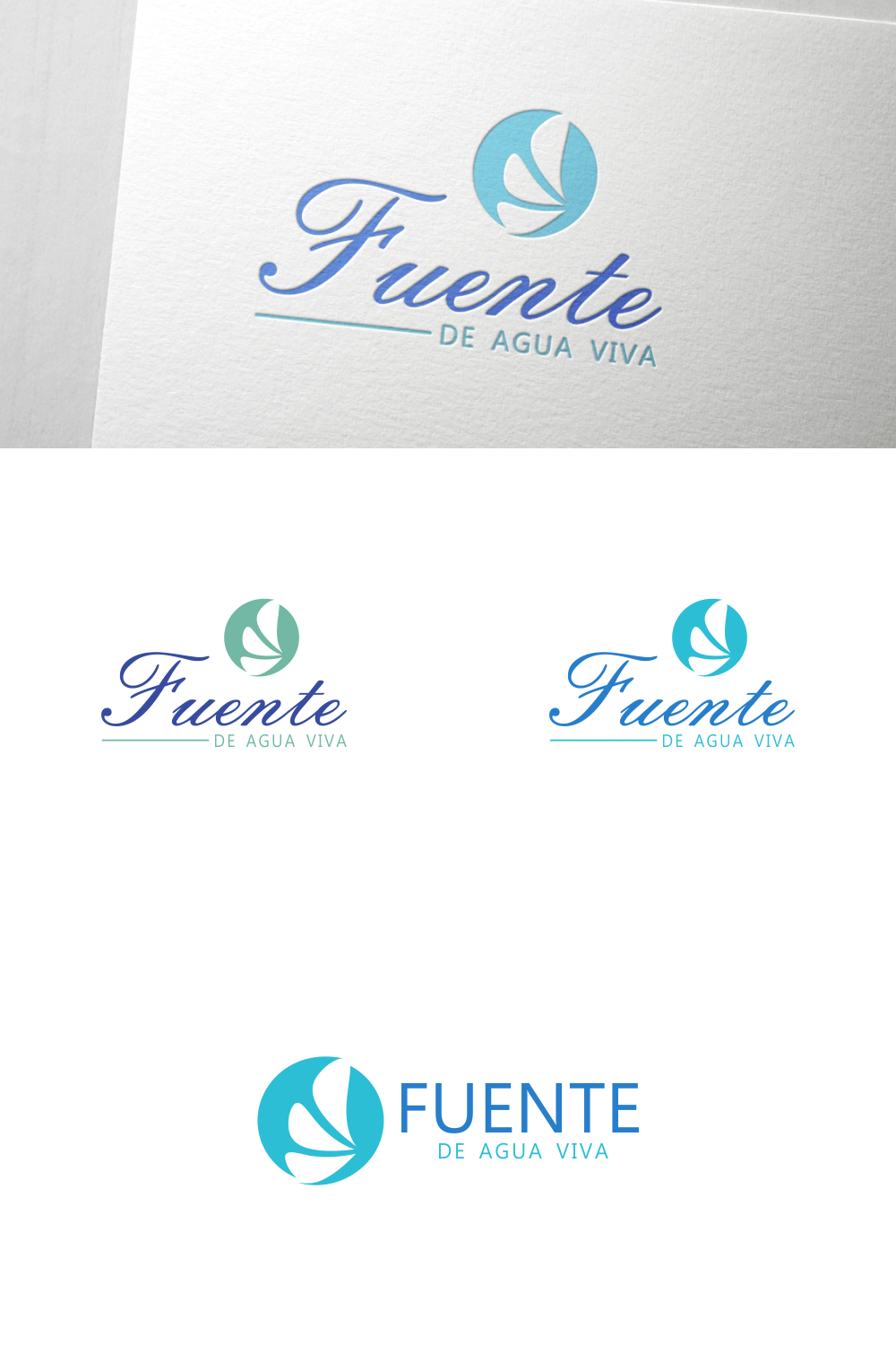 Logo Design by sinau_nggambar for Iglesia Fuente de Agua Viva, Inc. | Design #23014413