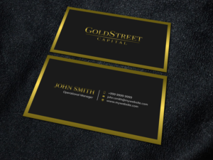 Goldstreet Capital Business card | Design de Carte de Visite par Xpert