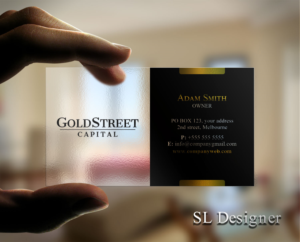 Goldstreet Capital Business card | Diseño de Tarjeta de Presentación por SL Designer
