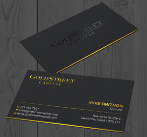 Goldstreet Capital Business card | Design de Carte de Visite par DesignShout