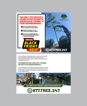 Flyer / marketing email used to solicate work for specialized tree removal equipment.   | Flyer-Design von Benson M.