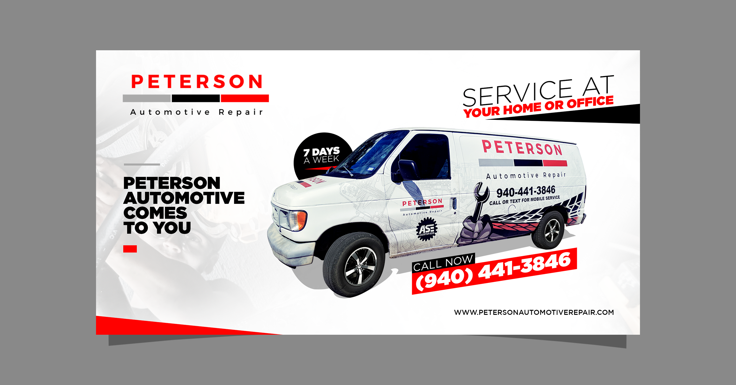 Banner Ad Design by fastdesign360 for Peterson Automotive Repair | Design #23026164