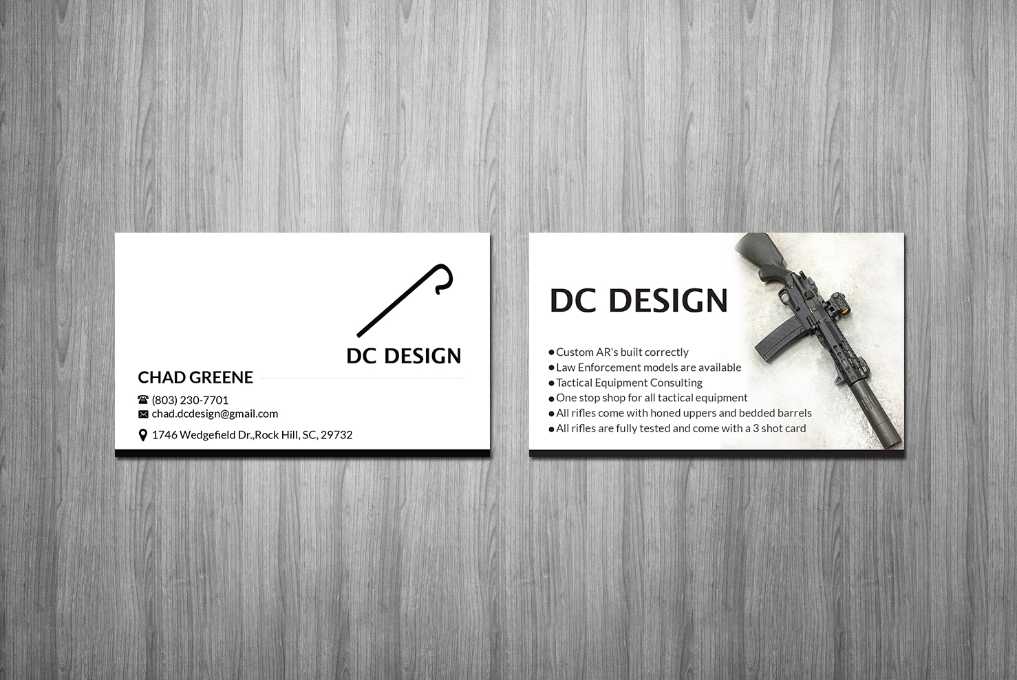 Visitenkarten-Design von Creations Box 2015 für DC Design LLC | Design #23017251